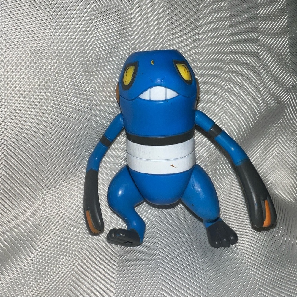 2007 POKEMON CROAGUNK JAKKS PACIFIC 3" PVC VINYL ACTION FIGURE Articulated
